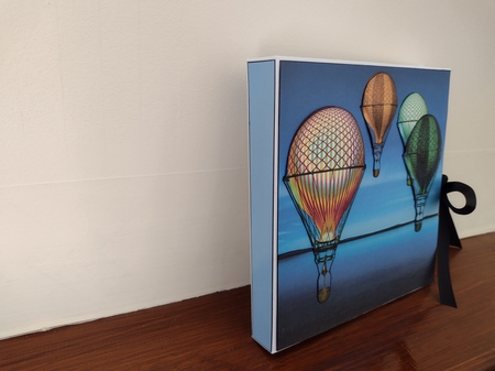 Hot Air Balloons - Balloon Flight Clear Saphire Skys 2 - 3D Decoupage + Insert & Tag by Brenda Rackett
