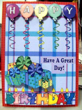 Bold Balloons Birthday Step by Step Card by Brenda Sadler