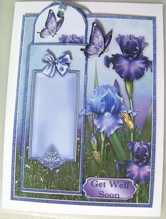 Iris Garden - Bookmark Pocket Card by Brenda Sadler