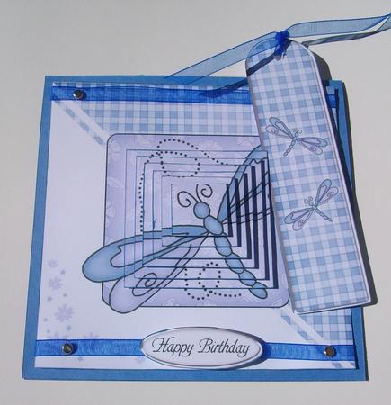 Dragonfly Quick Card with Pyramage by Brenda Schetnan