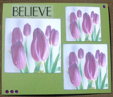 Purple Tulip Toppers by Brenda Schetnan