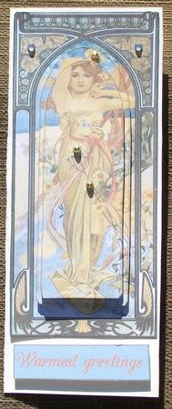 Sunflowers Art Nouveau by Brenda Schetnan