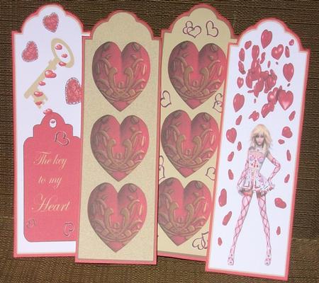 Valentine Bookmarks by Brenda Schetnan