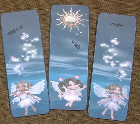 Cute Fairy Bookmark by Brenda Schetnan