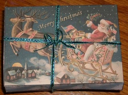 Christmas Gift Box by Brenda Schetnan