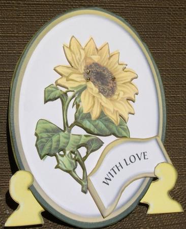 Vintage Sunflower Plate Sheet by Brenda Schetnan