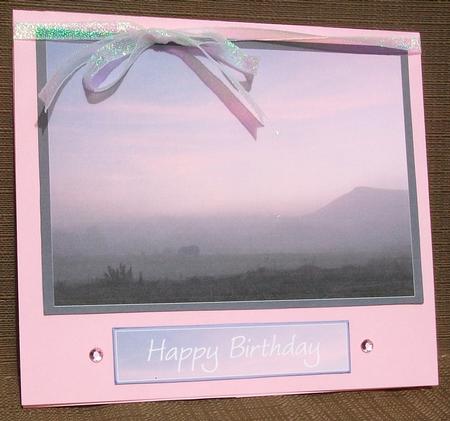 Horses in the Mist Card Front & Sentiment. by Brenda Schetnan