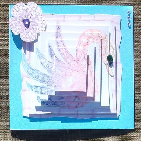 Rainbow Swan Pyramid by Brenda Schetnan