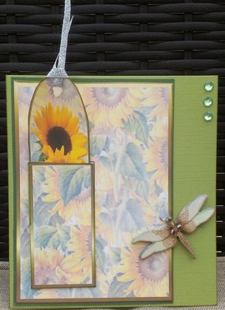 Bookmark Card - Sunflowers by Brenda Schetnan