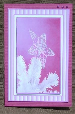 Contempory Christmas Star Spinner Card by Brenda Schetnan