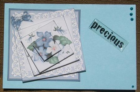 Pretty Viola Twisted Pyramage Sheet by Brenda Schetnan