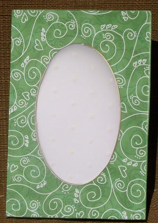 A5 Pretty Rose Swirls Card Front or Insert by Brenda Schetnan