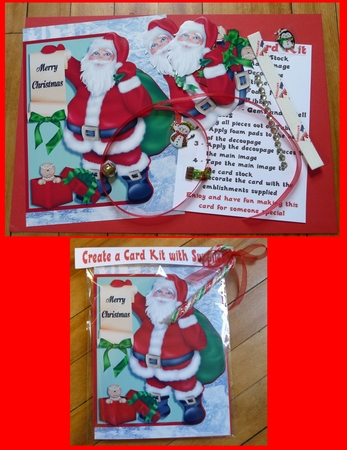 Santa Sends Christmas Wishes by Brenda Scott