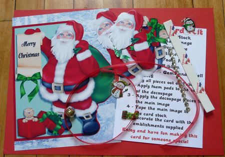 Santa Sends Christmas Wishes by Brenda Scott