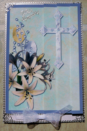 Easter Lilies with Cross Side Stacker by Brenda Scott