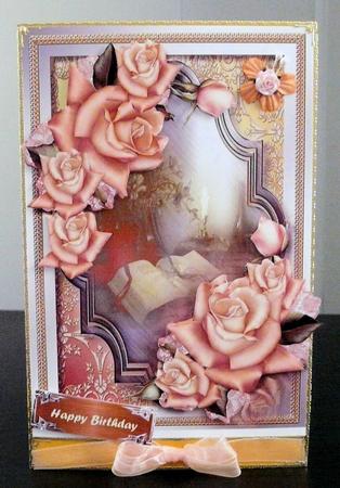 Beautiful ,book, Roses and Candle  by Brenda Scott