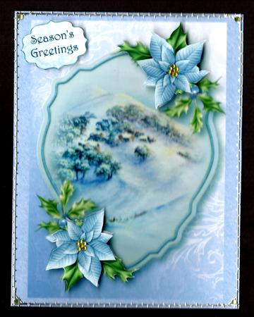 Snowy Malvern Hills - A5 Topper by Brenda Scott