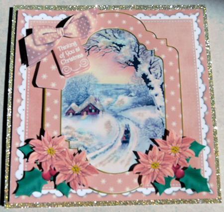 Winter Sunset Thinking of You 6in Christmas Step by Step by Brenda Scott