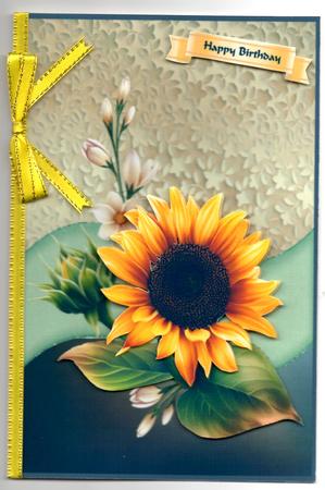 Bright Sunflower by Brenda Scott