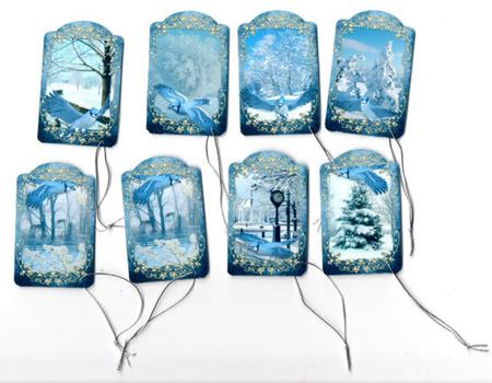 Winter Jay Tags by Brenda Scott