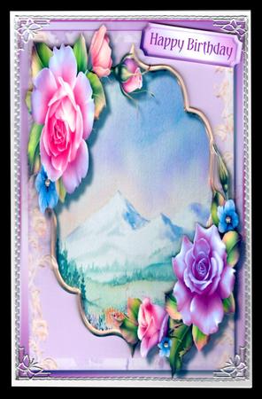 Beautyiful Roses and Alpine View  by Brenda Scott