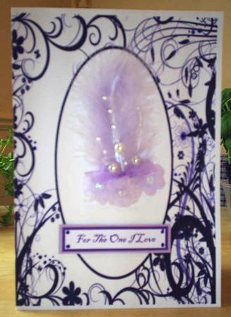 Floral Scrolls A5 Aperture Cards by Brenda Wilkiinson