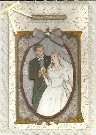 Elegant Wedding Couple A4 Picture Sheet by Candice Woolfall