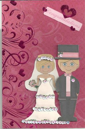 Wedding Card Front by Candice Woolfall