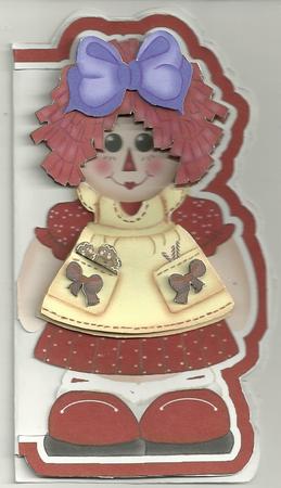Christmas Rag Doll by Candice Woolfall
