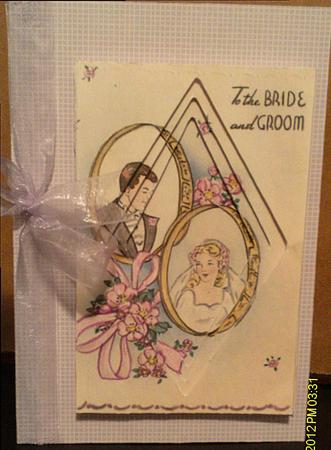 To Bride and Groom Wedding Easy Diamond Tunnel Sheet by Candice Woolfall