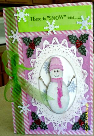 Christmas Snowman 3 by Candice Woolfall
