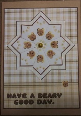 Teddy Bear Teabag Folding Kit - 4 sheets + instructions - Brown by cari seybolt-ruiz