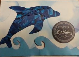 Dolphin Iris Folding Card by cari seybolt-ruiz