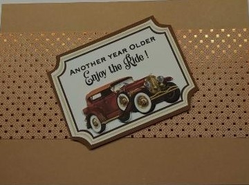9 Vintage car Birthday mini toppers by cari seybolt-ruiz