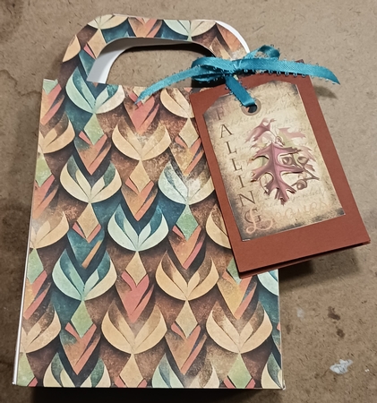 10 Earth tone grunge gift bag kit 2 by cari seybolt-ruiz