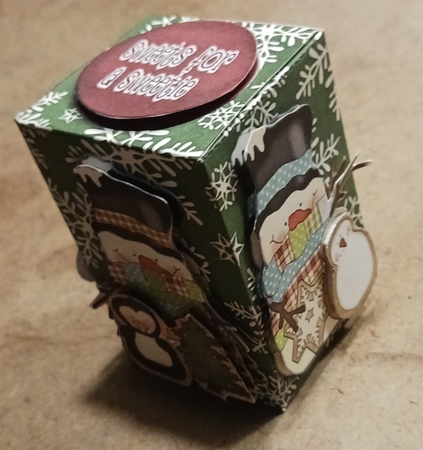 Snowman and Cookies Box by cari seybolt-ruiz