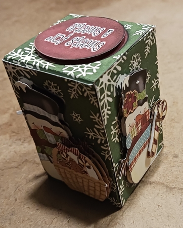 Snowman and Cookies Box by cari seybolt-ruiz