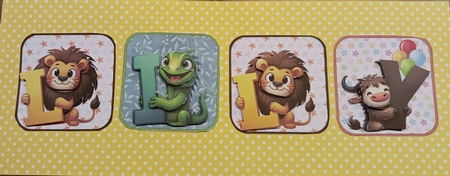 CUTE GIRL ANIMAL ALPHABET A-Z ALL OCCASIONS BUMPER KIT by cari seybolt-ruiz