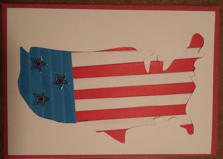 Usa Map Iris Folding Pattern by cari seybolt-ruiz
