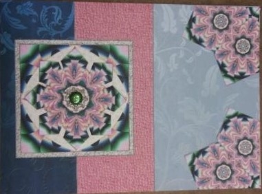 Fold Back Card with Tea Bag Tiles #1 by cari seybolt-ruiz