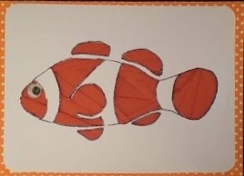 Iris Folding Clown Fish Pattern by cari seybolt-ruiz