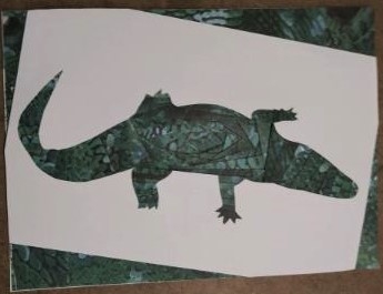 Wot a Croc! Iris Folding Pattern by cari seybolt-ruiz