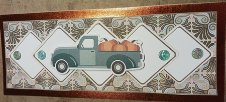 Cream Swirl Fleur Diamond Ex Large Dl Folded Insert by cari seybolt-ruiz