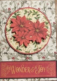 Christmas Holly and Swirls Paper 3 by cari seybolt-ruiz