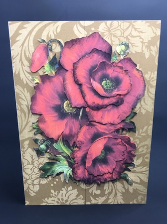 Christmas Colors 2 - Damask & Floral A4 Size Backgrounds by cari seybolt-ruiz