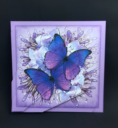 Butterflies & Flowers Fan Pyramage Topper by cari seybolt-ruiz
