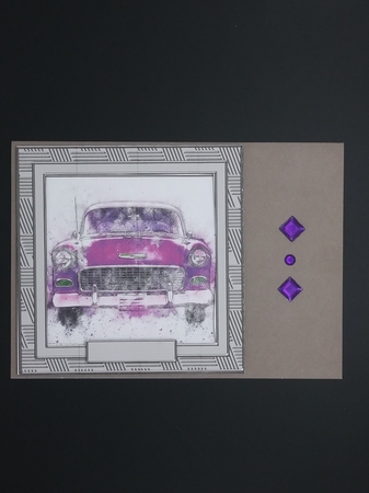 Car 8 8x8 Card Front Topper  by cari seybolt-ruiz