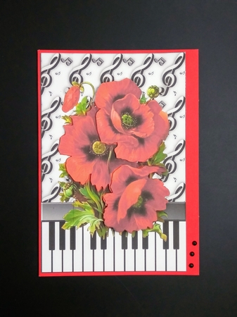 Poppies and Music by cari seybolt-ruiz