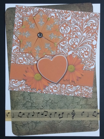 JJ ORANGE MARIGOLD 5X5 TEA BAG CARD by cari seybolt-ruiz
