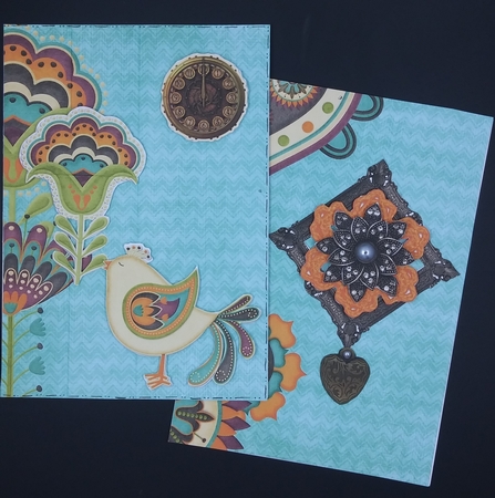 Hippy Chic - Hanging Oval Plaques Trio by cari seybolt-ruiz
